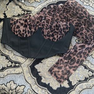 Cheetah corset top